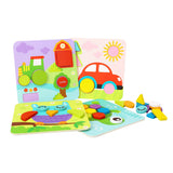 Tooky Toy - 4-in-1 Shape Puzzles