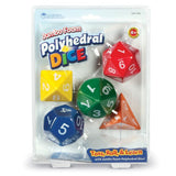 Learning Resources - Jumbo Polyhedral Dice - 7.5cm each