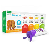 Finger Paint Tube Set - 8 Colours