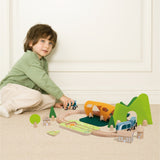 Wooden Train Set – Forest 40 Piece