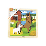 Wooden Puzzle Horse 9pc