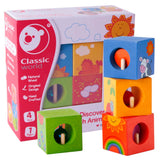 Discovery Cubes with Animal Puzzle - 4pcs