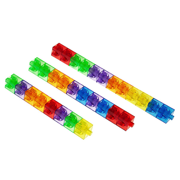 Translucent Linking Cubes 300pcs in Polybag