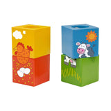 Discovery Cubes with Animal Puzzle - 4pcs
