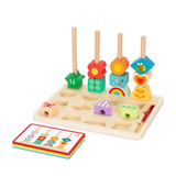 hi Pando – Wooden Sequencing Bead Game – 30pcs