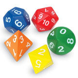 Learning Resources - Jumbo Polyhedral Dice - 7.5cm each