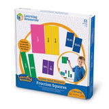 Magnetic Rainbow Fraction-Squares: Double-Sided Demonstration Set