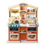 Cogo - Orange Pretend & Play Kitchen Set - includes 67 Accessories