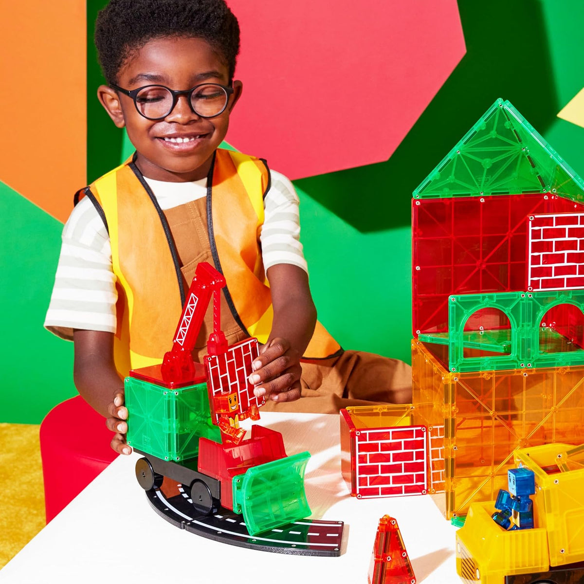 MagnaTiles Construction Set Builder XL 50pcs eduoptions