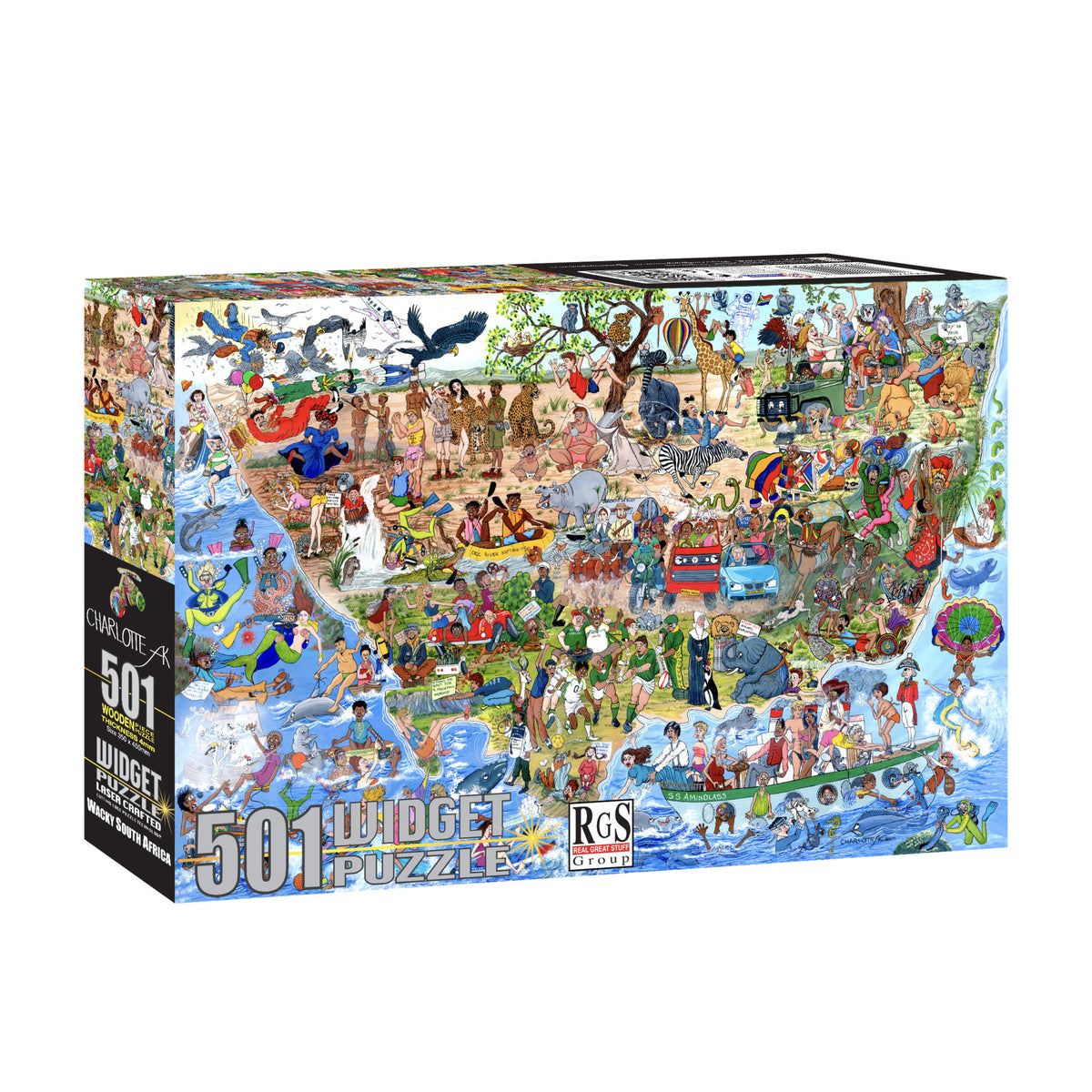 Wacky South Africa Widget Puzzle 501pc – edu-options