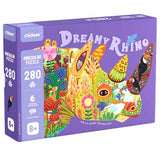 Large Animal Shaped Puzzle Dream Rhinoceros -280pc