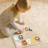 Wooden Numbers Puzzle - Animals - 11pcs