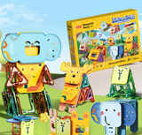 Feelo - Magnetic Sheet Tiles - Animals - 50 Pieces