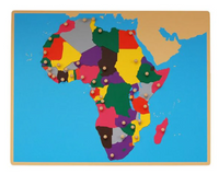 Wooden Puzzle Map of Africa (57.5 x 44.3 cm)