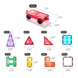Colourful Magnetic Tiles – 100pcs