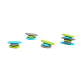 EDX - Junior Rainbow Pebbles - Earth Colours - 36pcs Jar - 3 Shapes, 6 Colours