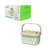 TookyToy – Wooden Cutting Food Play Set in Portable Storage Box – 31 Pieces