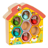 hi Pando – Wooden Colour Sorter – Beehive Themed – 9pcs