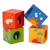 Discovery Cubes with Animal Puzzle - 4pcs