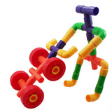 Building Pipes with Wheels Construction Set – 72pcs in Polybag