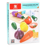 Topbright - Pretend & Play – Wooden Cutting Food – 9 Pieces