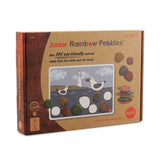 Junior Rainbow Pebbles - Eco Friendly FPC Material - 3 Shapes - 6 Colours - 8 Double-Sided Activity Cards - 36pcs