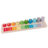 Wooden Count + Match Game