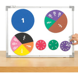 Fraction Circles - 1 to 12th - Printed Demo Magnetic - 51pcs