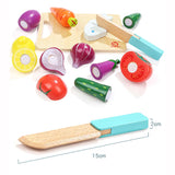 Topbright - Pretend & Play – Wooden Cutting Food – 9 Pieces