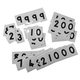 Jumbo Cardboard Flard Cards 0-9000