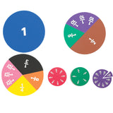 Fraction Circles - 1 to 12th - Printed Demo Magnetic - 51pcs