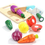 Topbright - Pretend & Play – Wooden Cutting Food – 9 Pieces