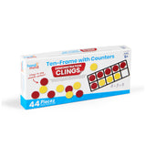 Ten Frames With Counters Demonstration Clings: 44 Pieces