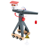 Tooky Toy - Wooden Train Set - Construction Yard