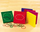 EDX Education - Geoboards - 17.5cm - 5X5 Pin & 12 Pin Circular - 6pcs