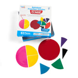Hand2Mind - Rainbow Fraction- Circles Demonstration Clings: 51 Pieces