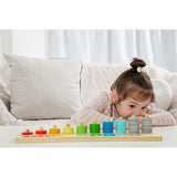 Wooden Count + Match Game