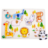 Peg Puzzle - Zoo - 7pcs