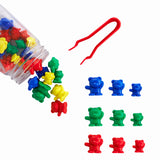 Counters - Small Bears 60pc with Tweezers