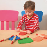 Wooden - Dough Rolling Pins 6pc (textured)