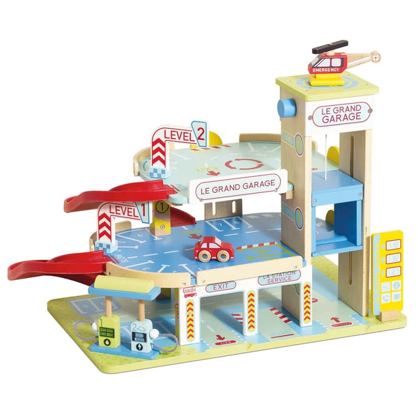 Le Toy Van - Le Grand Wooden Garage - 53.5 x 40 x 42cm