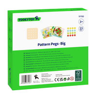 Tooky Toy – Pattern Pegs – Peg Board Activity Set – Big