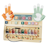 TopBright - 2-in-1 Magnetic Bead Maze & Finger Counting Maths Toy