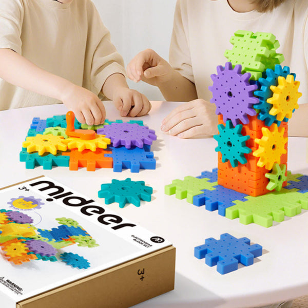 gear blocks Mideer - Electrogear Electric Gear Building Block Set