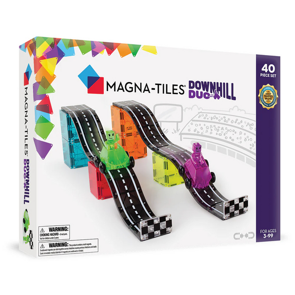 Magna-Tiles - Magnetic Construction Set - Downhill Duo Set - 40 pcs