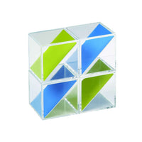 Clear Diagonal Rainbow Cube Set