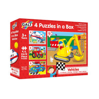 Galt - 4 Puzzle in a Box - Vehicles