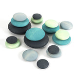 Wooden Stacking Pastel Pebbles 18pc