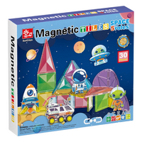 Magnetic Tiles - Space Adventure Set - 30 Pieces