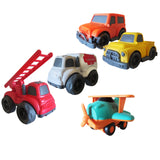 Bioplastic Plane, Cars & Emergency Vehicles Set